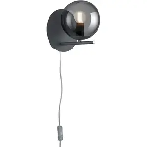 Бра TRIO Leuchten Pure E14 1 шт. Trio Leuchten, Anthrazit rauchgrau