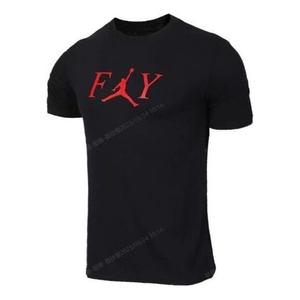 Футболка летать футболка Air Jordan, черный