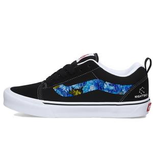 Vans Knu Skool устойчивые к истиранию низкие кроссовки для скейтбординга Unisex Black