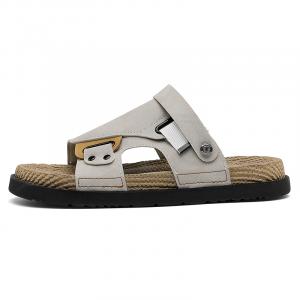 MUSNODO Мужские сандалии с одной застежкой, цвет Sand