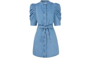 Футболка с коротким рукавом женская синяя FRAME