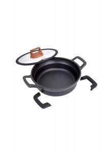 Поднос сервировочный литой алюминиевый Ø 24 см Alu-Line Gräwe