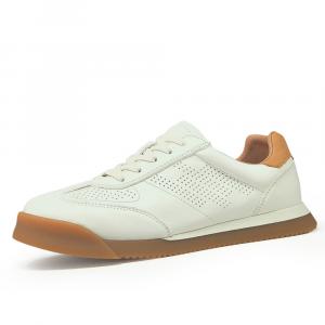 Devanro Износостойкие дышащие низкие скейтерские кроссовки мужские белые, цвет White