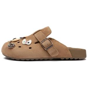 Женские сандалии с резиновой подошвой, устойчивой к истиранию и закрытым носком JOSINY, Light Brown