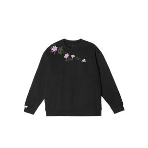 Adidas Толстовки LABEL унисекс, черные, с круглым вырезом, средней толщины