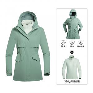 PROFESSIONAL Waterproof, Windproof, Breathable, Water Repellent ветровка женская NORTHLAND, frost серый зеленый