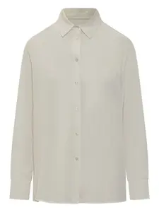 Шелковая рубашка MAX MARA, белый