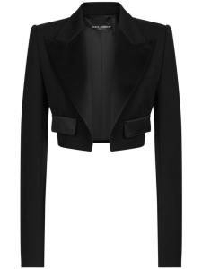 Dolce & Gabbana укороченная габардиновая куртка, черный