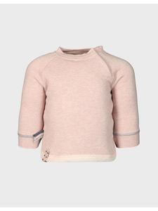 Детская толстовка цвета розовый меланж OrganicEra