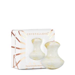 CRYSTALLOVE Молочно-янтарный гриб для массажа лица