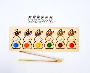 Кроличьи хвосты, картографирование, цветные шарики, щипцы. Inna marka