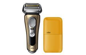 Электрическая бритва 9519S Foil, нержавеющая сталь, пятилезвийная, полностью моющаяся, серия 9, мужская, портативная бритва BRAUN