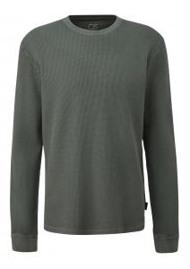 QS Лонгслив в пастельно-зеленом цвете