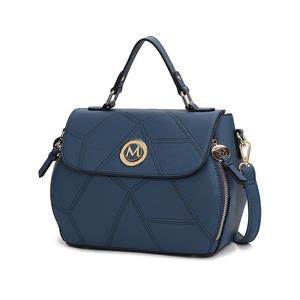 Женская сумка-портфель из веганской кожи Clementine от Mia K MKF, темно-синий