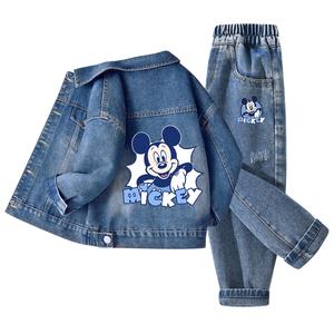 Детская повседневная спортивная одежда Disney, светло-голубой