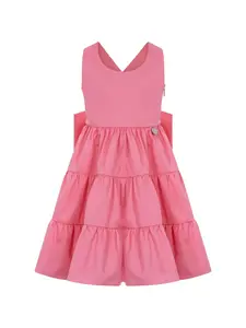 Платье с украшением в виде банта Lapin House, розовый