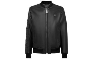 Кожаная куртка мужская черная PHILIPP PLEIN