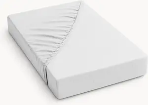 Простыня на резинке Mousseline - белая HappyBed