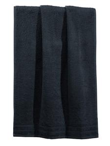 Erwin Müller Велюровое махровое полотенце Heidelberg черного цвета