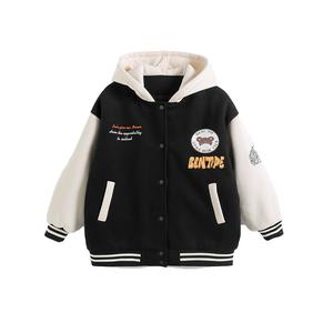 Детская утепленная куртка с капюшоном PROTECTCAMEL, черный