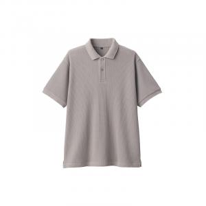 Рубашка-поло Muji плетеная, черный