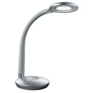 TRIO Leuchten Светодиодная настольная лампа «Touch me», источник света Светодиодный модуль | Светодиод прочно интегрирован, цвет titansilberfarben