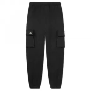 Брюки Lacoste Kids Cargo Fleece, черный
