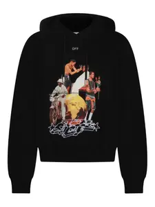 Толстовка с принтом Off-White, черный