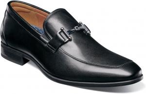 Мужские лоферы Florsheim Zaffiro с мысом-мокасином и декоративной пряжкой, черный