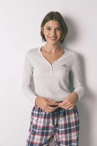 Пижама с длинным рукавом women'secret, серый