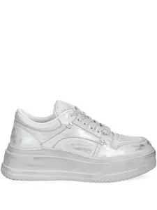 Кожаные кроссовки на платформе Miss Sixty, серый