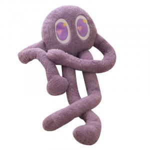 Разноцветный осьминог гигант с длинными ногами плюшевая кукла высота 100см/200см Happy Fish, фиолетовый