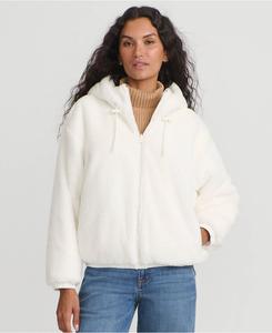 Женская двусторонняя утепленная стеганая куртка FeatherFree с ромбовидным рисунком Lands' End, Eggshell white