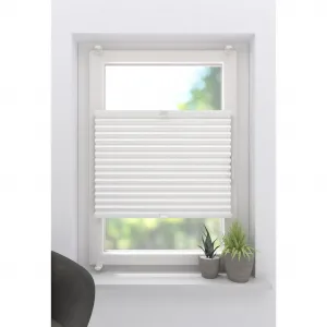 Мой домашний плиссе Marei Thermo затемняющее, с перловым отражающим покрытием | энергосберегающее, установка без сверления с зажимными держателями, Easyfix, задняя сторона с покрытием My Home, белый