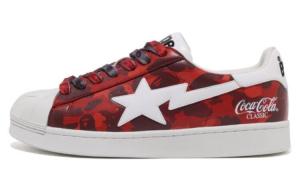 Кроссовки BAPE A BATHING APE Skull Sta Coca Cola, красный