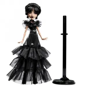 Детская кукла Mattel Games Monster High Wednesday Raven Dress baby doll, черный