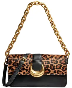 Сумка Valley Stream Leopard Shoulder Donna Karan New York, мультиколор