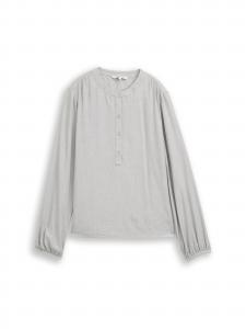 TOM TAILOR DENIM Блузка в светло-сером цвете