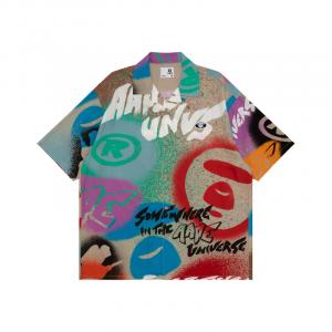 Рубашка с коротким рукавом и принтом от A Bathing APE Aape, мультиколор