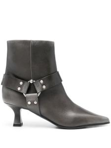 3juin ботинки с тисненым логотипом, высота 60 мм, серый