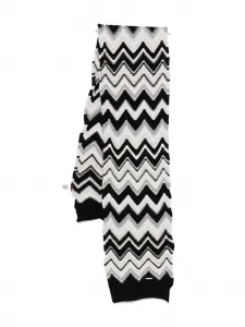 Шарф с шевронным узором Missoni Kids, черный