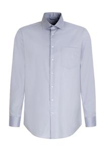 Рубашка деловая, стандартного кроя, длинные рукава, воротник Кент, мужская Seidensticker, цвет 13 Hellblau