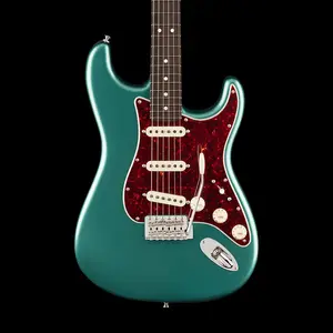 Fender American Professional Classic Stratocaster с грифом из палисандра, цвет Faded Sherwood Green Metallic, в комплекте с сумкой для гитары