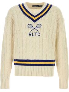 Джемпер с вышитым логотипом Polo Ralph Lauren, белый