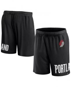 Мужские черные шорты Portland Trail Blazers Free Throw Mesh Fanatics