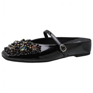 Женские сандалии с закрытым носком и резиновой подошвой, противоскользящие City camel, Black