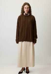 Джемпер Touché Privé CREW-NECK SWEATER, Brown/Dark Brown