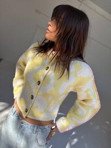 Zizi кардиган из контрастного трикотажа с полиэстером Never Fully Dressed