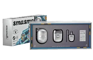 3в1 поворотная бритва Stainless Steel с двойным лезвием для мытья всего тела элегантная портативная SMASMALL, серебро