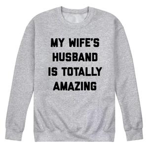 Мужской свитшот с рисунком My Wife's Husband is Amazing Licensed Character